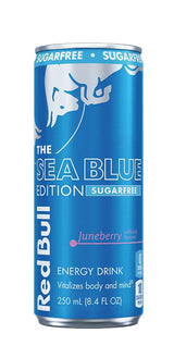 Red Bull Sugar Free Energy Drink, The Sea Blue Edition, Juneberry, 8.4 Fl Oz