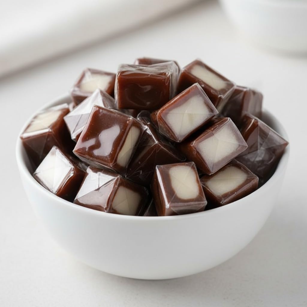 Caramel Cubes Candy - Individually Wrapped Classic Chews by TwistedTreatz - Classic Original, Sea Salt, Apple & Assorted Flavor Chews- 8oz Bag, 1 lb
