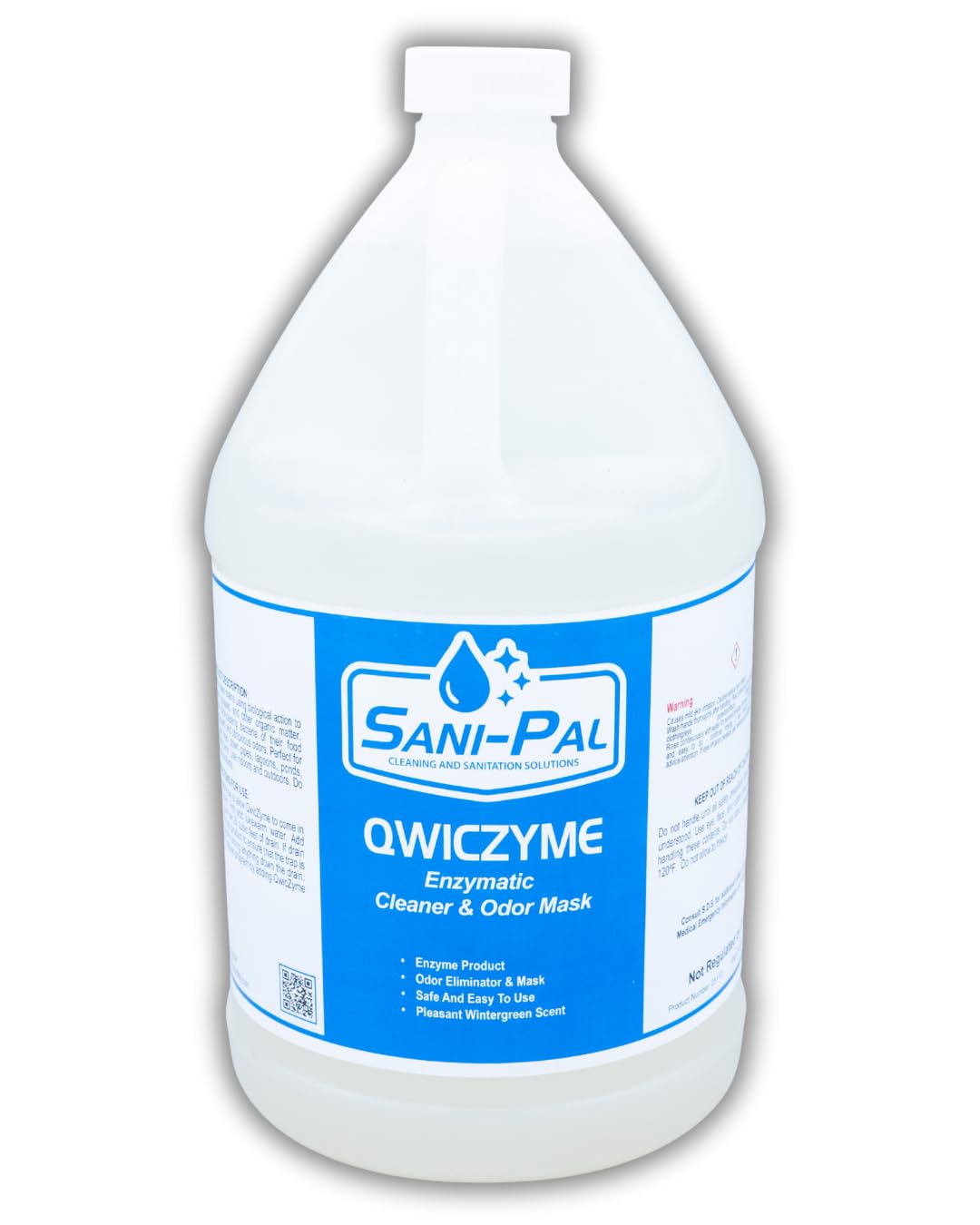 QwicZyme Microbial Drain Cleaner & Odor Mask,128 fl oz, wintergreen scent