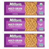 Milton's Organic Crackers, Multi-Grain - Certified Organic, Non-GMO Project Verified, Kosher, Made With 4 Whole Grains & 3 Seeds, Great