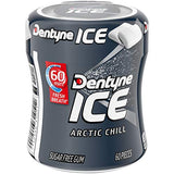 Dentyne Ice Arctic Chill Sugar Free Gum, 1 Bottle of 60 Pieces