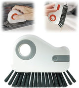 2-in-1 Groove Cleaning Brush with Hidden Scraper, Window Track Cleaner Brush, Crevice Cleaning Tool for Sliding Door Tracks, Window Sills, Narrow