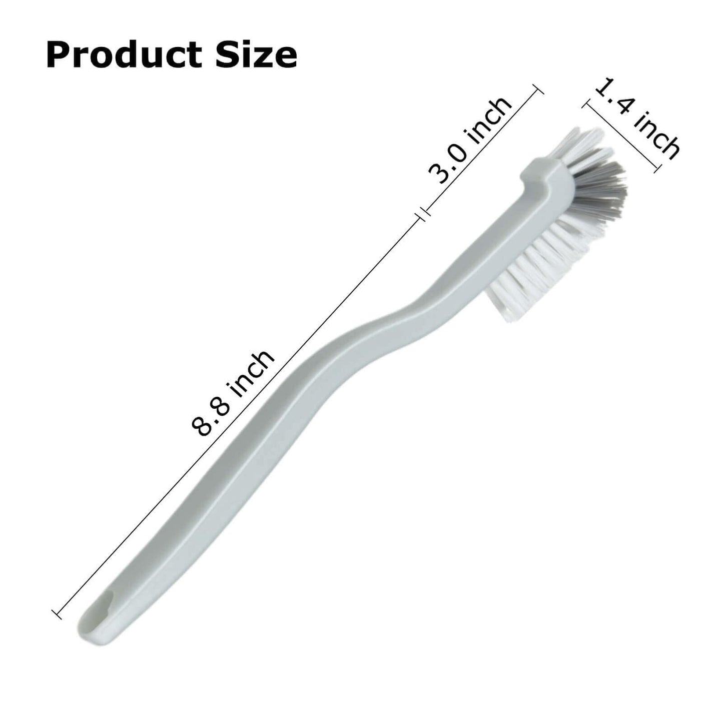 JIANYI Kitchen Scrub Brush, Angle Cleaning Brush, Right Angle Scrub Brushs for Sink Household Dish Pot Pan Edge Corners, Upgraded Stiff Brushes
