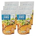 Pereg Bread Crumbs Viennese (12 Oz x 6 Pack) - Crispy Crunchy Breadcrumbs for Coating & Stuffing - Coat Schnitzel, Vegetables, Fish, Meatballs - Kosher Certified - Resealable Packaging