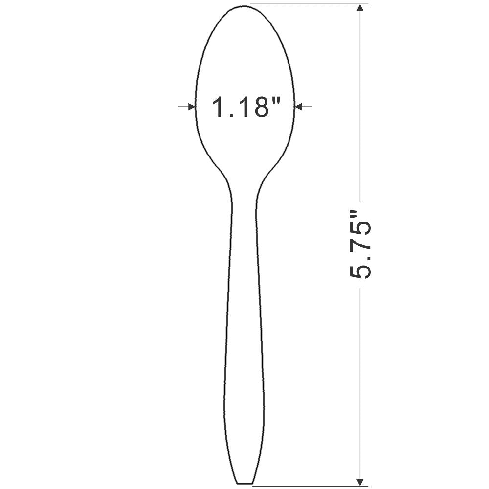 Yocup Medium Weight Spoons, Blue 1000ct