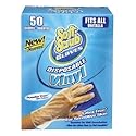 Soft Scrub Vinyl Disposable Gloves One Size Fits All Clear 50 pk