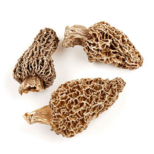 Essential Spice Dried Morel Mushrooms - Whole, Rich Earthy & Nutty Flavor - Gourmet Wild Mushrooms for Sauces, Risottos, Pasta & Steaks - Easy