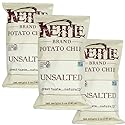 Kettle Potato Chips Unsalted, 5 Ounce (Pack of 3)