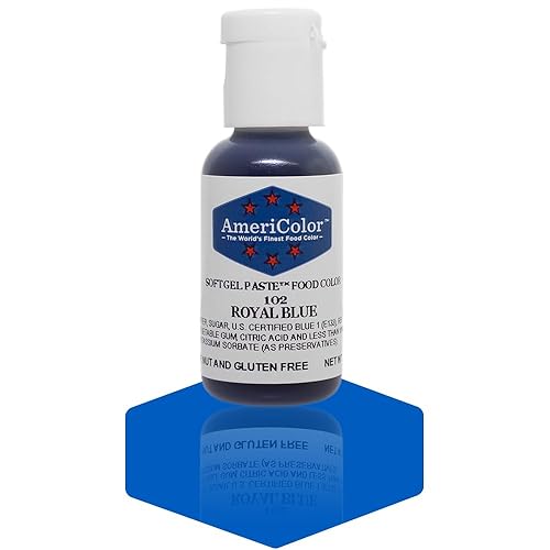 AmeriColor, Royal Blue, .75 Ounce Bottle, Soft Gel Paste Food Color