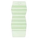 Fresh Products Hang Tag Air Freshener for Small Spaces Discreet Made with Natural Oils Suction Cup to Flat Surfaces Made in the USA Herbal Mint 12
