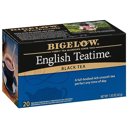 Bigelow, English Time Tea (Caffeinated), 20 Count