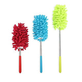 KissDate Microfiber Extendable Hand Dusters Washable Dusting Brush with Telescoping Pole for Cleaning Car, Computer, Air Conditioning, TV and Else