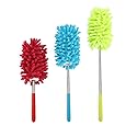 KissDate Microfiber Extendable Hand Dusters Washable Dusting Brush with Telescoping Pole for Cleaning Car, Computer, Air Conditioning, TV and Else