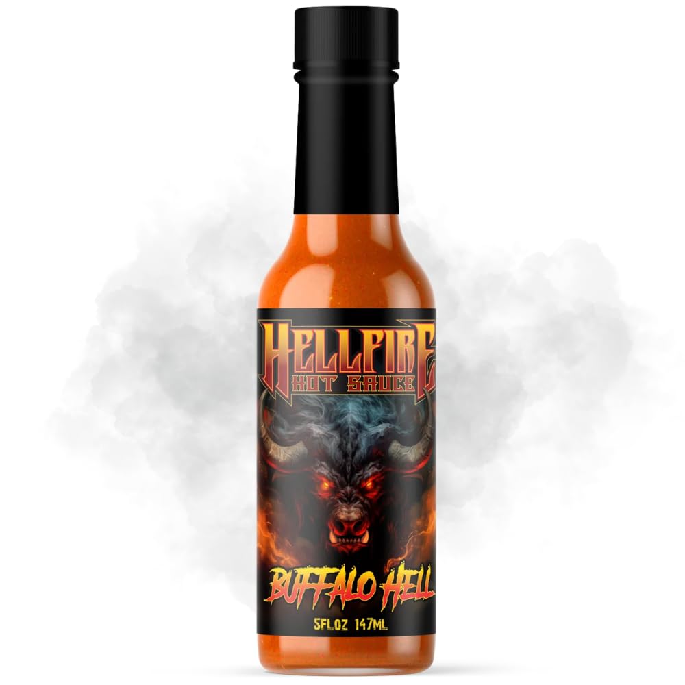 World's Best New Buffalo Hot Sauce! Golden Chile Winner Best Product for 2025! Hellfire Buffalo Hell - Made with Real Butter & Honey. Carolina Reapers