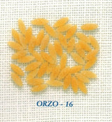 Orzo #16 Soup Cut Pasta Case of Twenty (20) 1 .lb Pouches