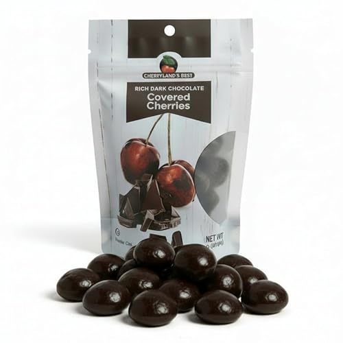 Cherryland's Best Dark Chocolate Covered Cherries, 7.5 oz resealable bag