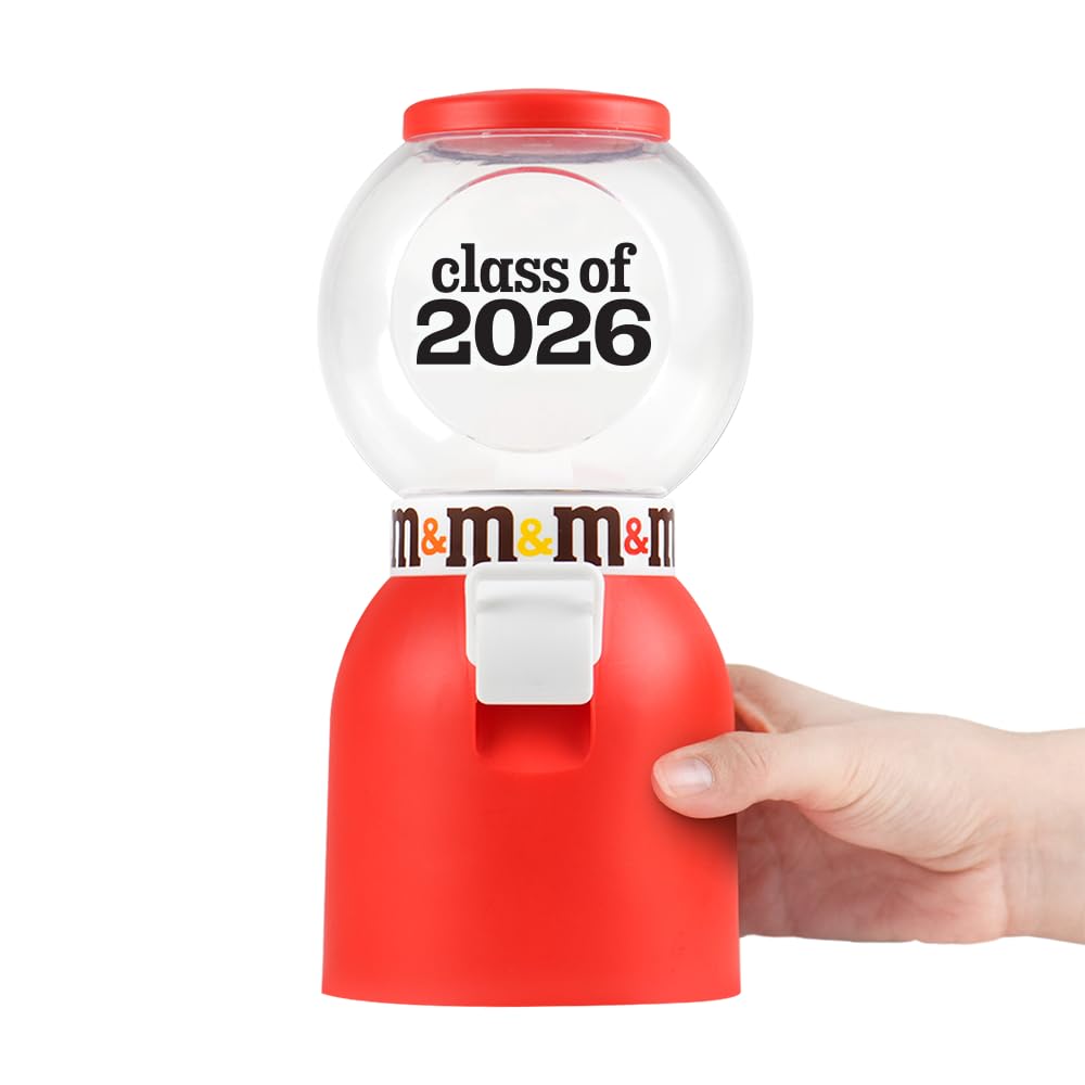 M&M'S Class of 2026 Graduation Candy Dispenser with 2 lb Milk Chocolate Bag