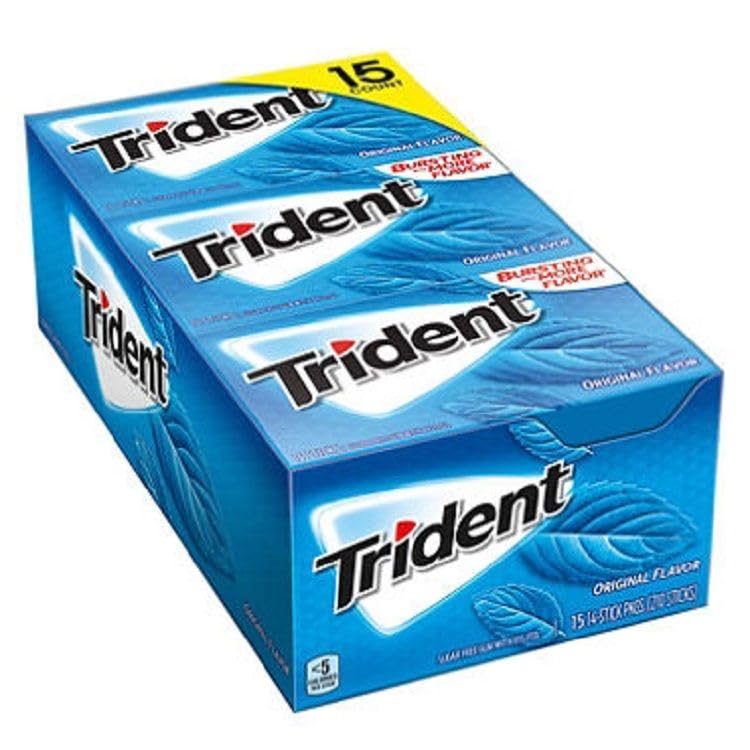 Trident Original Sugar Free Gum 15ct