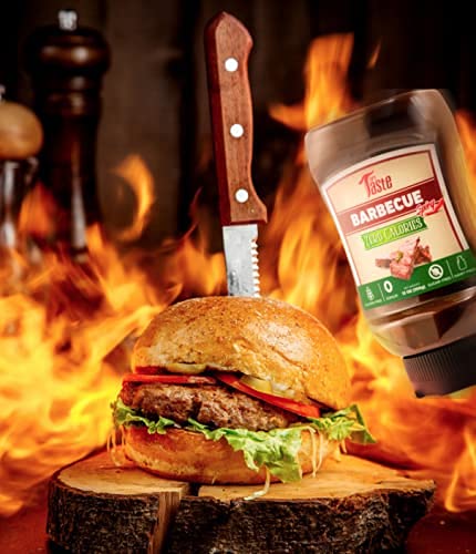 Mrs Taste Sugar Free BBQ, Zero Calories, Zero Sodium, Zero Sugar, High Fiber, Keto Friendly, Paleo Friendly, Condiments and Sauces (12 oz, BBQ)