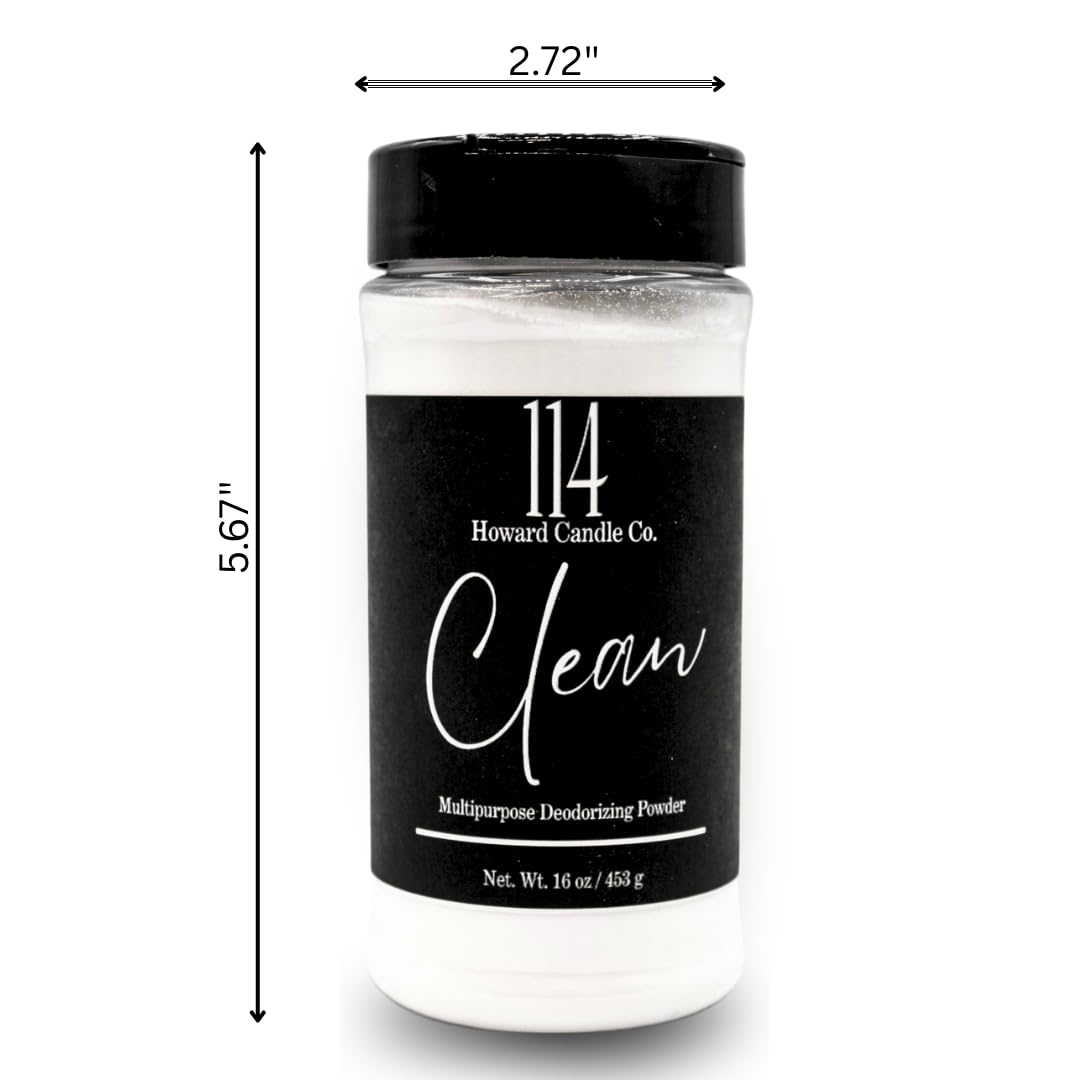 Carpet Deodorizer & Freshener Powder - Upholstery, Couch & Rug Odor Eliminator for Strong Odor & Pet Urine | Baking Soda Formula | Clean Cotton Scent