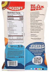 Jackson's Sweet Potato Chips, Avocado Oil, Sea Salt, Kettle Cooked CLEAN SNACK KETO SNACK NON GMO VEGAN GLUTEN FREE KOSHER PALEO SNACK 16 OZ 1 BAG