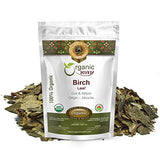 Organic Way Birch Leaf (Betula pendula) Cut & Sifted - European Wild-Harvest | Herbal Tea | Kosher & USDA Certified | Vegan, Non-GMO & Gluten Free |