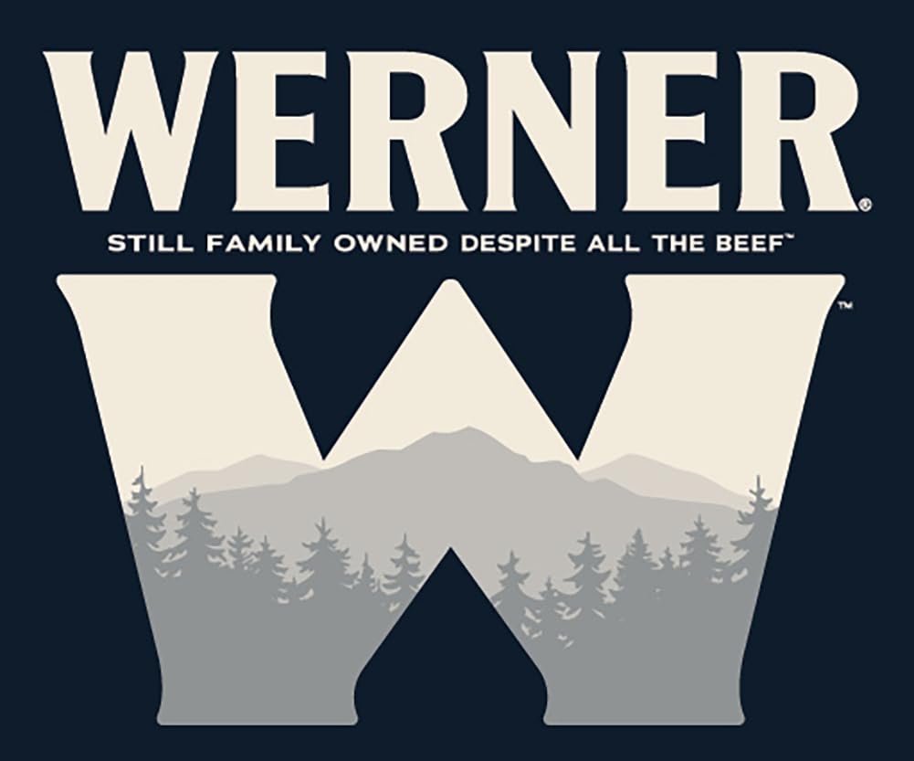 Werner Beef Jerky Slab 10 Count - Giant Jerky Slab, Jerky Sheets Thinly Sliced Beef Jerky Bulk Pack (Ol' Fashioned)