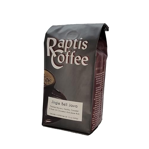 Raptis Coffee Roasters Jingle Bell Java Ground Coffee 12oz bag