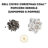 Christmas Coal Gourmet Popcorn Kernels - Fun and Unique X-Mas Stocking Stuffer - Lump of Coal Black Popcorn Gift for Him from Dell Cove Spices, One