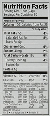 Kirkland Chewy Granola Bars Chocolate Chip, 60 ct Net WT 60 X 0.85 oz (24g) Bars, Net WT 51 oz (1.44kg)