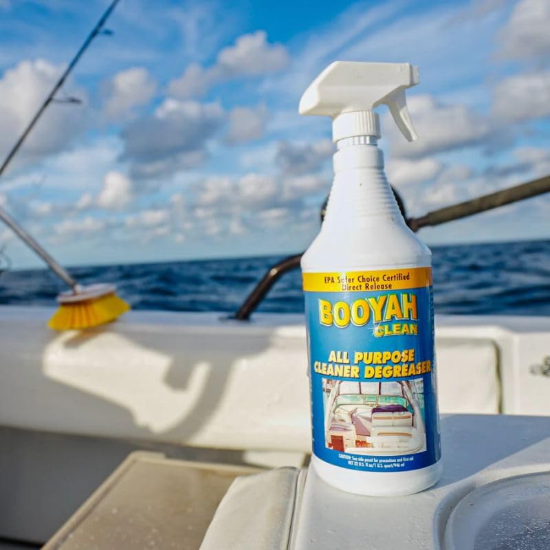 Booyah Clean All Purpose Cleaner Degreaser - Removes Grime, Stains, Fish Blood, Oil, Grease, Black Streaks, and Soot - Meets EPA Safer Choice Direct