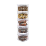 Spicylux The Whole Mix | Anise Seed, Green Cardamom pods, Cinnamon sticks, Cloves, Star Anise | Savory Herbs, Spices & Seasonings (Set of 5) - Packed