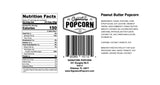 Signature Popcorn, 3-Pack Large Resealable Bags, Peanut Butter, Gourmet Popcorn Snack, Gluten Free