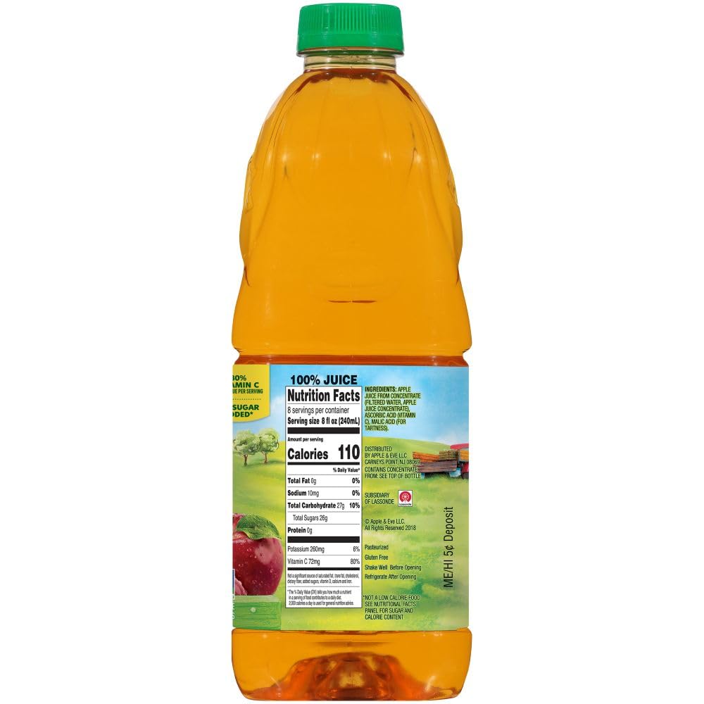 Apple & Eve, Apple Juice, 64 Fl Oz Bottle