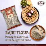 AIVA Pearl Millet Flour | Bajri Flour 2 Pound Bajra Atta, Bajri ka Atta, Bajri Flour