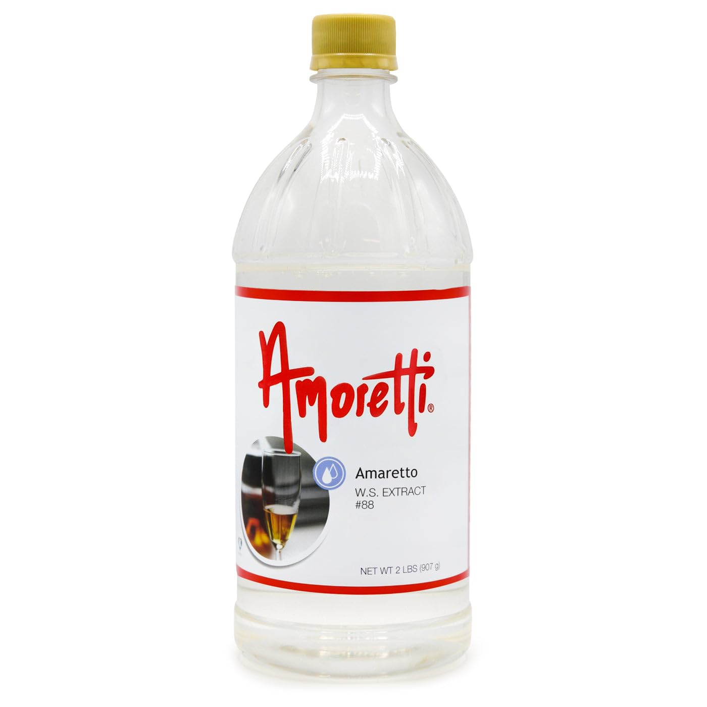 Amoretti - Amaretto Extract Water Soluble 2 oz - Highly Concentrated & Perfect For Pastry, Savory, Brewing, and more, Preservative Free, Vegan, Kosher
