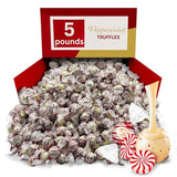 Peppermint Chocolate Truffles, Creamy Mint Filled Candy - 5 lb (Approx. 200 pieces)