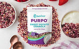 Beviva's PURPO Granola: Vegan, gluten-free, prebiotic inulin, purple sweet potato, fruit, high fibre and low sugar, healthy snacks, ice cream/yogurt
