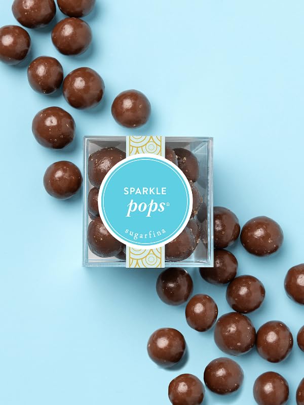 Sugarfina Sparkle Pops Small Candy Cube, Chocolate Bites, 2.0 oz, 4 Count