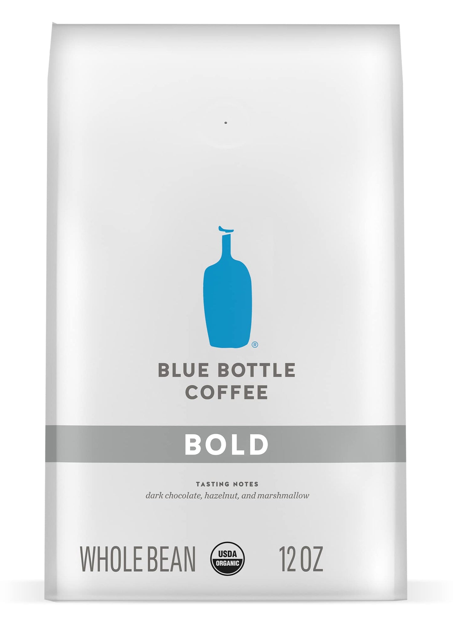 Blue Bottle Whole Bean Organic Coffee, Bold, Dark Roast, 12 Ounce bag (Pack of 1)