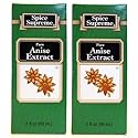 Spice Supreme Flavorings: Pure Anise Extract (Pack of 2) 2 oz Size