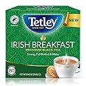 Tetley Irish Breakfast Premium Black Tea, 80 Tea Bags, Rainforest Alliance Certified