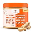 Nate's Honey Peanut Butter, Creamy, All-Natural - 3 Real Ingredients, Sweetened Only with Pure Honey - 15 oz Jar - No Refined Sugar, No Palm Oil, Easy