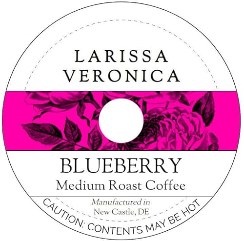 Blueberry Medium Roast Coffee (Single Serve K-Cup Pods) (Gourmet, Naturally Flavored, Whole Coffee Beans) (12 pods, ZIN: 571464)