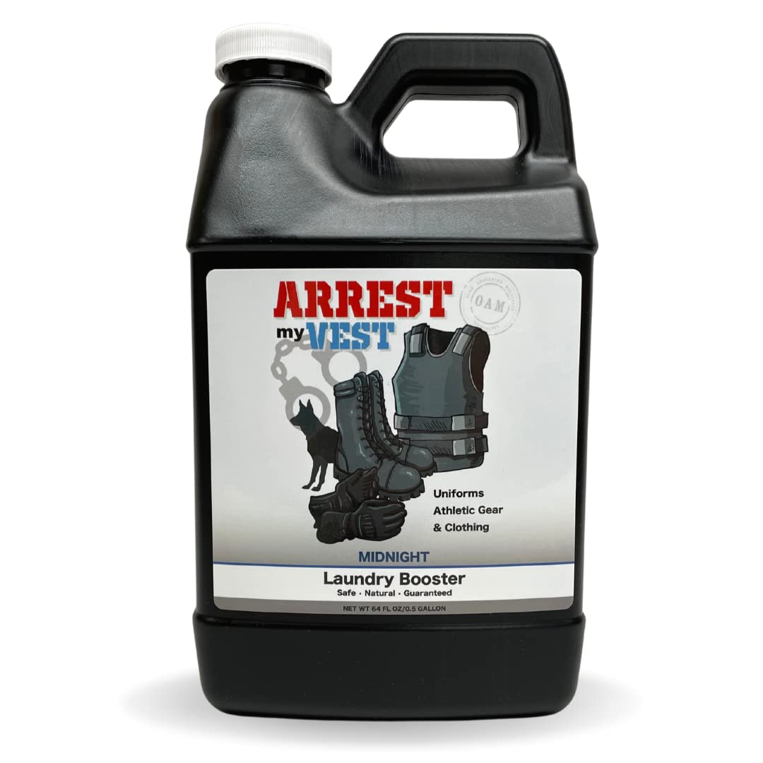 Arrest My Vest Military Grade Laundry Booster Deodorizer For Strong Odor to Get The Sweat Smell Out of Clothes, Uniforms, Police Gear, and All Fabrics