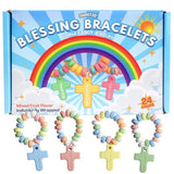 Cross Shaped Candy Bracelets, Individually Wrapped Edible Jewelry Treats, VBS or Sunday School Snacks, 24 Count, 10.16 Ounces