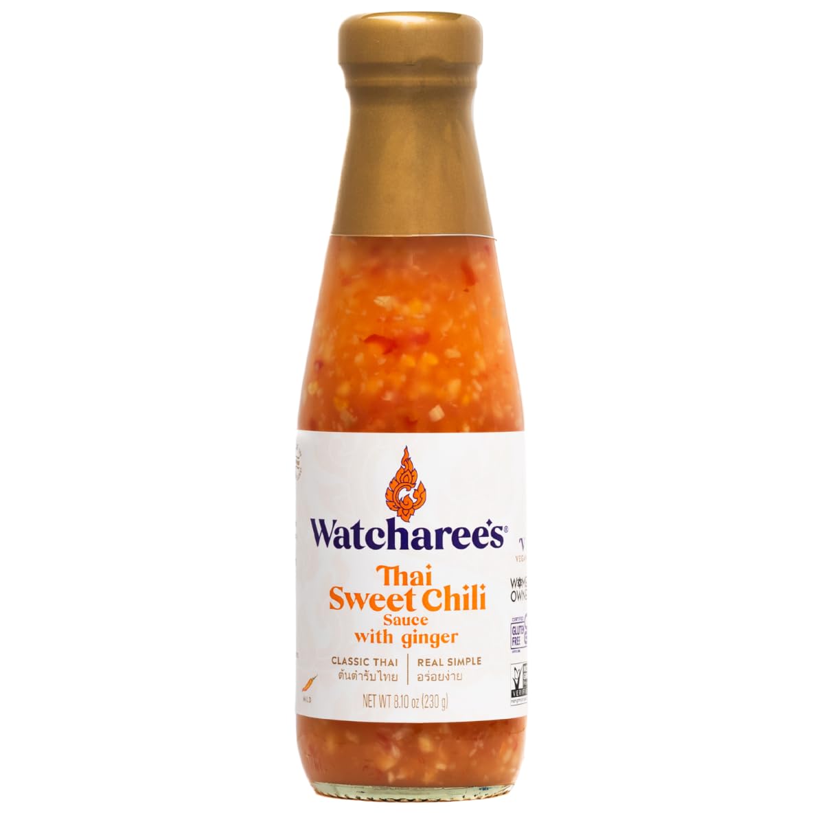 Watcharee Thai Sweet Chili & Ginger Cooking Sauce, 8.1 OZ