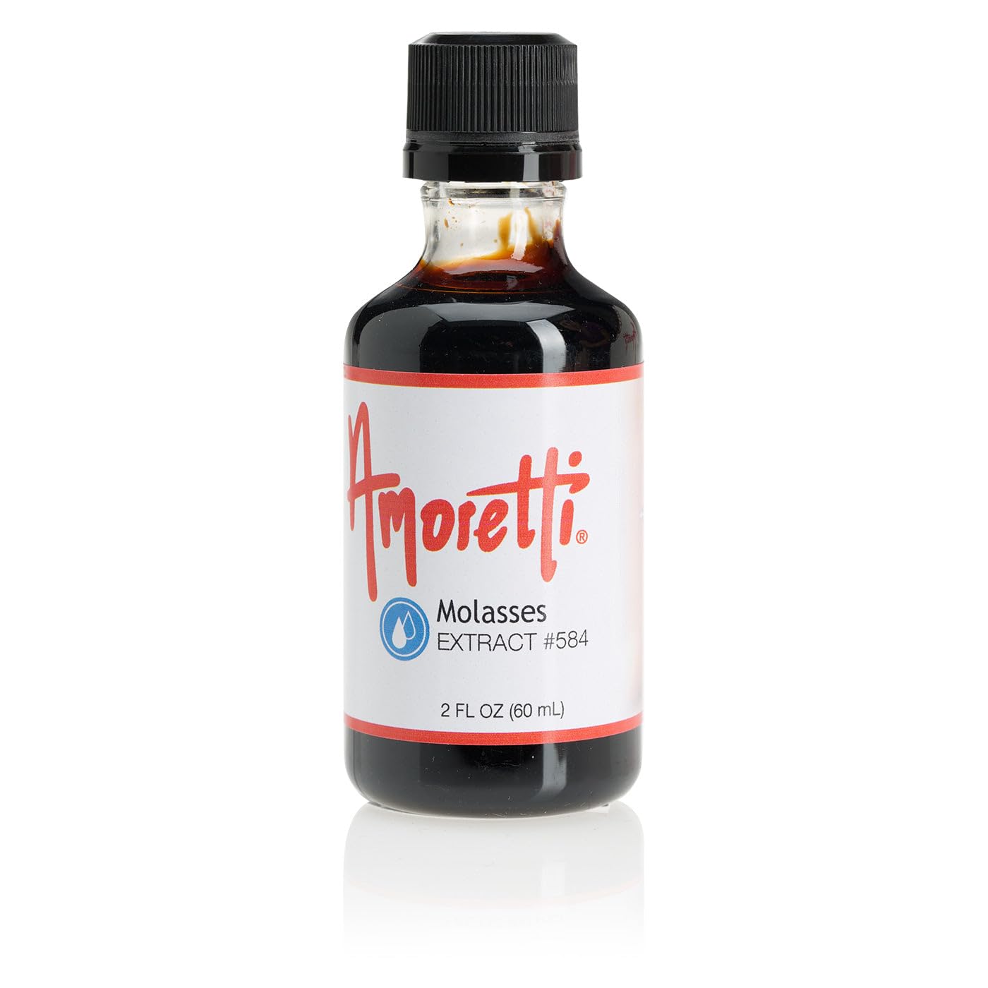Amoretti - Molasses Extract Water Soluble 2 oz - Highly Concentrated & Perfect For Pastry, Savory, Brewing, and more, Preservative Free, Vegan, Kosher