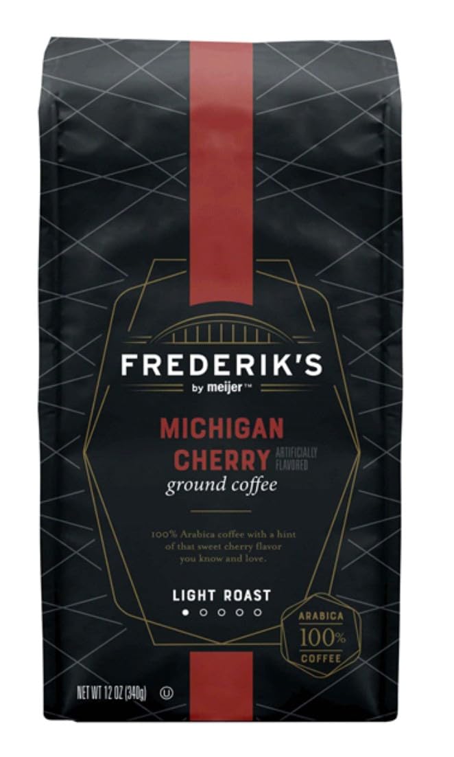 Frederik's by Meijer Michigan Cherry Ground Coffee, Light Roast, 100% Arabica, 12 oz