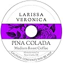 Pina Colada Medium Roast Coffee (Single Serve K-Cup Pods) (Gourmet, Naturally Flavored, Whole Coffee Beans) (12 pods, ZIN: 574104)